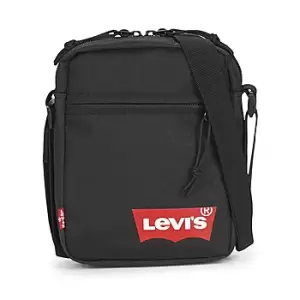 Image of Levis MINI CROSSBODY SOLID (RED BATWING) mens Pouch in Black - Sizes One Size