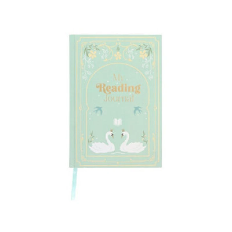 Image of Something Different Something Different My Reading Journal A5 Notebook in Green Green One Size Unisex 5063806950936