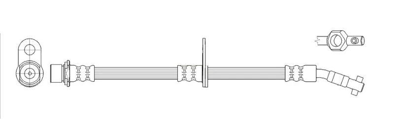 Image of K&K FT2166 Brake Hose Banjo Brake Hose (83)