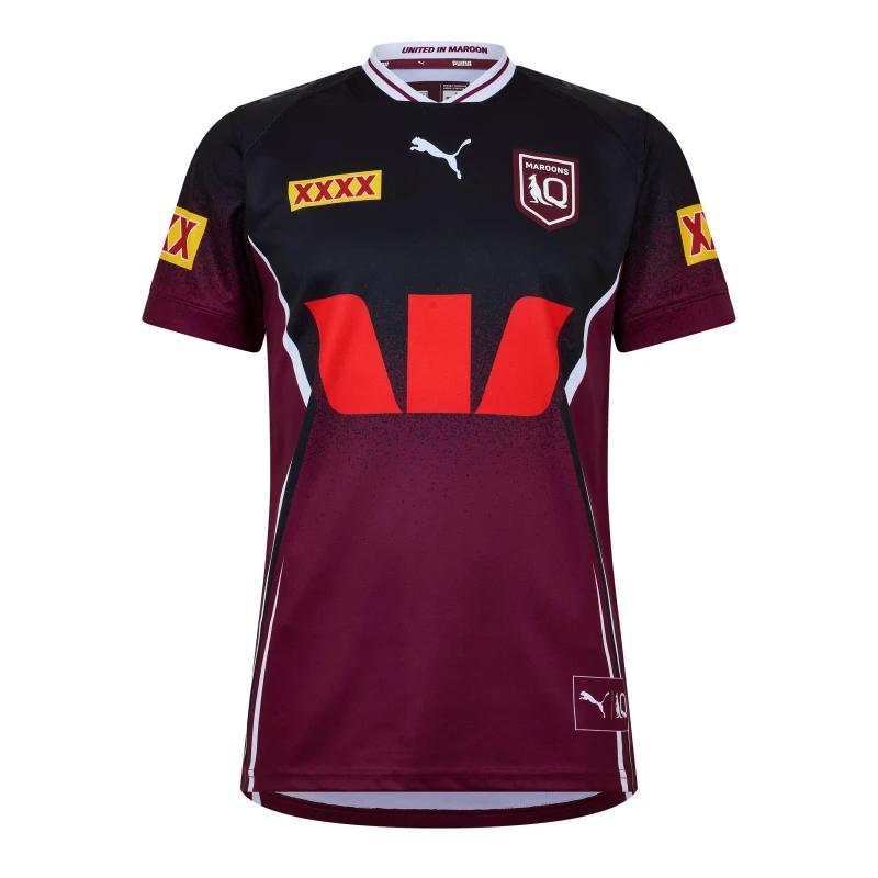 Image of Puma Puma 25QLD Trg Jsy Burgundy/Blk male S