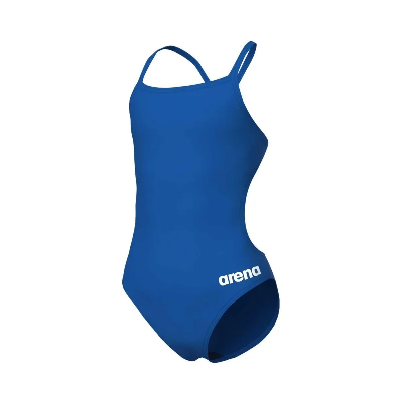 Image of One Piece swimsuit for girls Arena Team Challenge Solid Bleu Female 12/13 ans