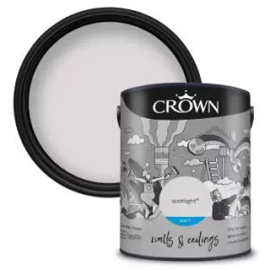 Image of Crown Walls & Ceilings Matt Emulsion Spotlight - 5L