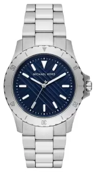 Image of Michael Kors MK9079 Mens Everest Blue Dial Stainless Watch