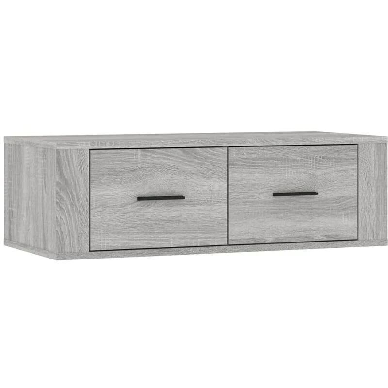 Image of Vidaxl Hanging TV Cabinet Grey Sonoma 80X36X25cm Engineered Wood, Grey 816838