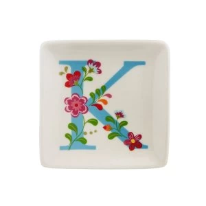 Image of Sass & Belle Folklore Alphabet Letter K Trinket Dish