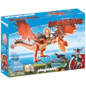 Image of Playmobil DreamWorks Dragons Snotlout and Hookfang (9459)