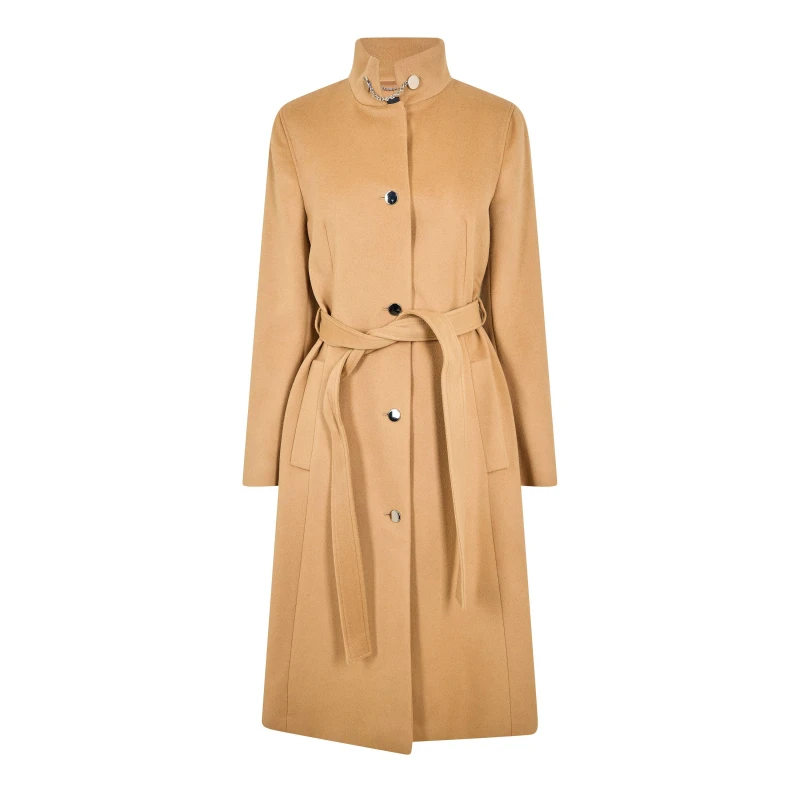 Image of Boss Womens Casenova Trench Coat Medium Beige female 6 (XS)