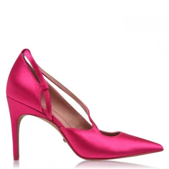 Image of Reiss Geniveve Court Shoes - Pink Satin