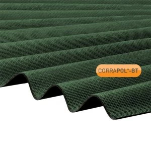 Image of Corrapol-BT Green Corrugated Bitumen Sheet 930 X 2000mm