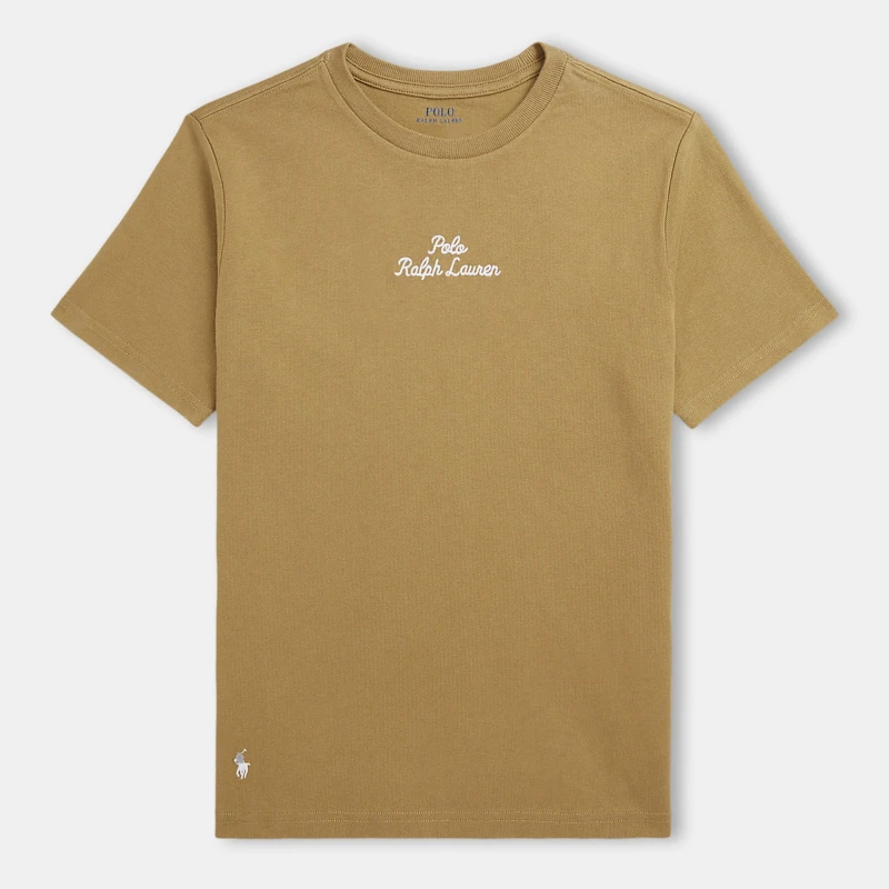 Image of Polo Ralph Lauren Logo T-Shirt Juniors - Brown Brown One Size