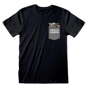 Image of Star Wars - The Mandalorian Precious Cargo Pocket Unisex XL T-Shirt - Black