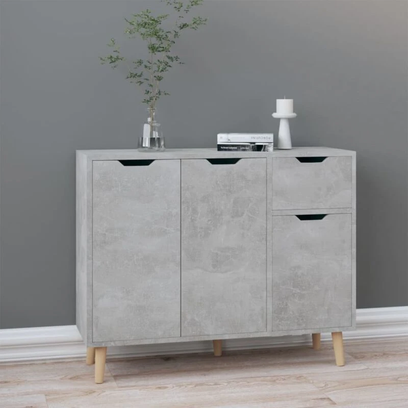Image of VIDAXL Sideboard Concrete Grey 90x30x72cm Engineered Wood Vidaxl 8720286344156