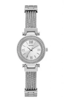 Image of Guess Ladies Metal Bracelet Watch Silver