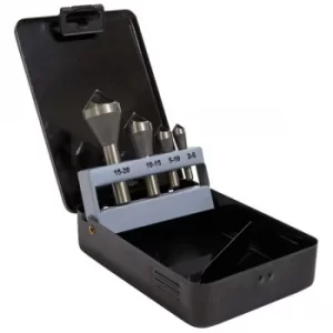 Image of Sealey CSSET4O Slotted Deburring Countersink Drill Bit Set 4pc 90°