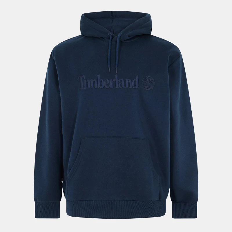 Image of Tonal Embroidered Logo Hoodie in Cotton Mix