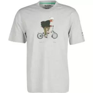 Image of Barbour X Brompton Barbour x Brompton Slowboy T-Shirt - Grey