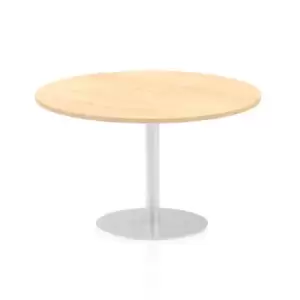 Image of Italia Poseur Table Round 1200 Top 725 High Maple