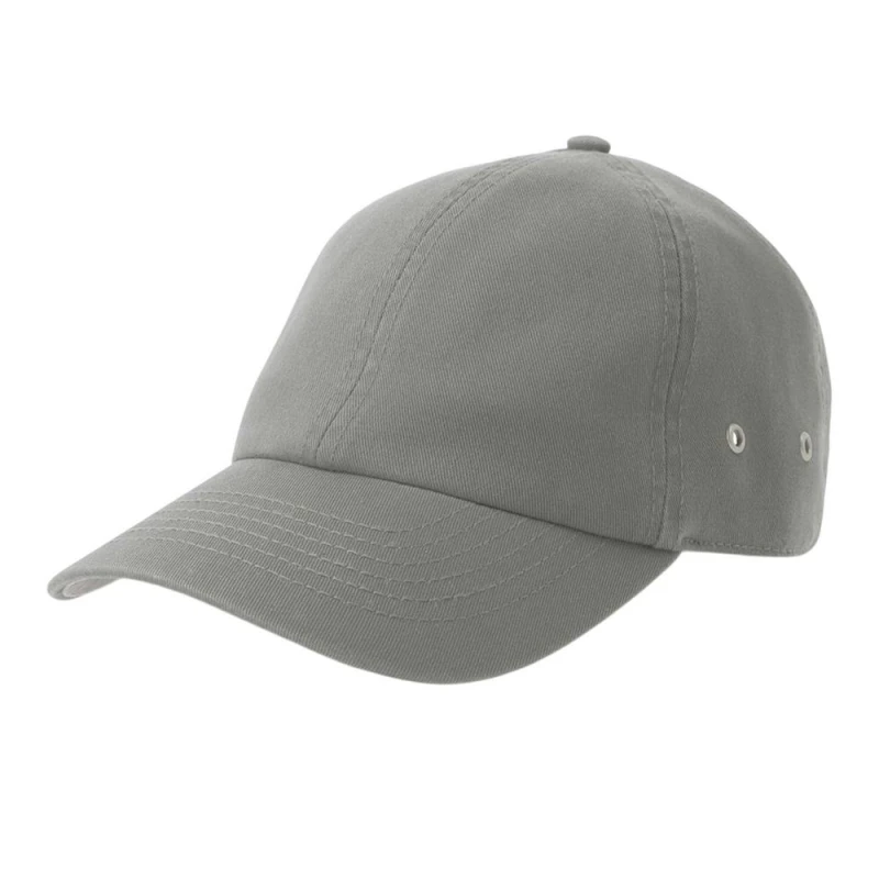 Image of Atlantis Mens Action-S 6 Panel Chino Unstructured Baseball Cap in Grey Grey Male One Size