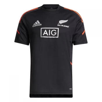 Image of adidas New Zealand Rugby All Blacks Performance Training Top Mens - Black