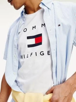 Image of Tommy Hilfiger Tommy Flag Hilfiger T-Shirt - White