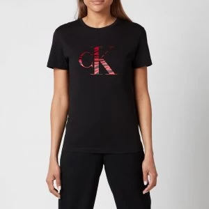 Image of Calvin Klein Jeans Womens Zebra Ck T-Shirt - Ck Black - L
