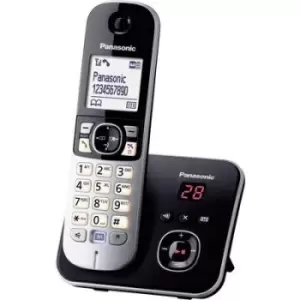 Image of Panasonic KX-TG6821 DECT, GAP Cordless analogue Answerphone, Hands-free Black, Silver