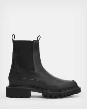 Image of AllSaints Harlee Chunky Sole Leather Boots