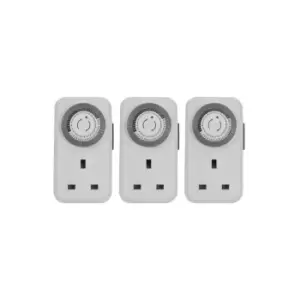 Image of Pack of 3 Eagle 13A Plug In Daily Mechanical Timers