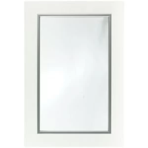 Image of IT Kitchens Santini Gloss White Slab Glazed door W500mm