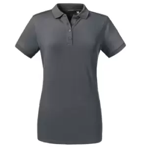 Image of Russell Womens/Ladies Tailored Stretch Polo (L) (Convoy Grey)