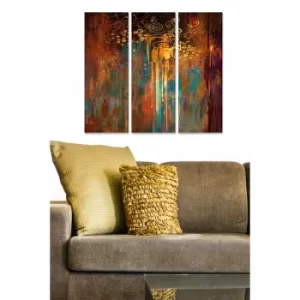Image of MDF221709259 Multicolor Decorative MDF Painting (3 Pieces)