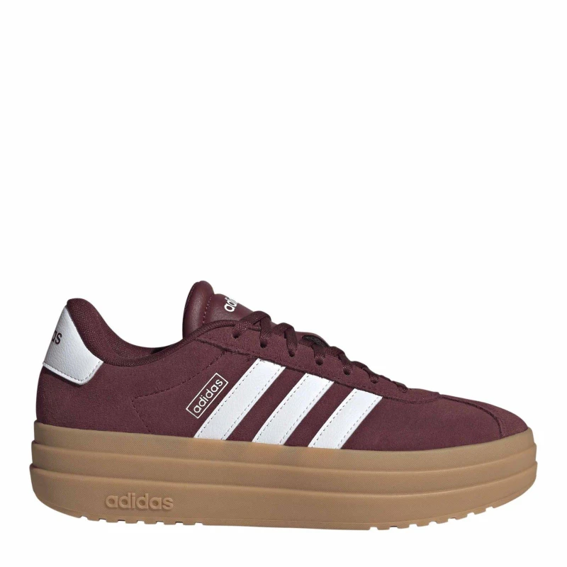 Image of adidas VL Court Bold Womens Trainers Burgundy/Wht female 8 (42)