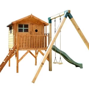 Image of Mercia Tulip Tower Playhouse with Slide and Activity Centre