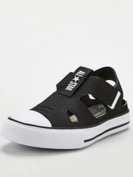 Image of Converse Childrens Chuck Taylor All Star Superplay Sandal Ox Trainers - Black