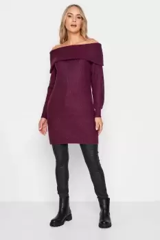 Image of Tall Bardot Tunic Jumper Dress