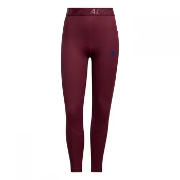 Image of adidas Techfit 3-Stripes Long Gym Leggings Womens - Victory Crimson