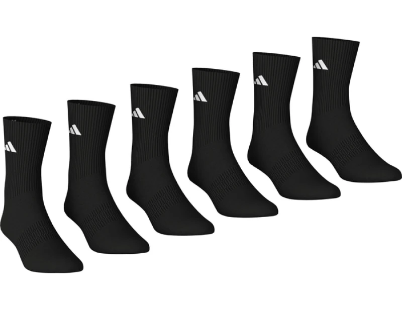 Image of Adidas Crew 6er Pack Socks Black S