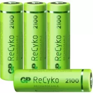 Image of GP Batteries ReCyko+ HR06 AA battery (rechargeable) NiMH 2100 mAh 1.2 V 4 pc(s)