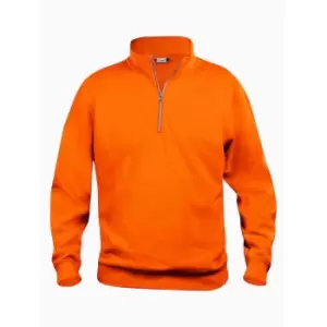 Image of Clique Unisex Adult Basic Half Zip Sweatshirt (XL) (Visibility Orange)