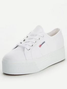 Image of Superga 2790 Acot Linea Up And Down Chunky Plimsoll - White