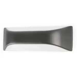 Image of 08-faro - View 1-light dark gray garden wall light