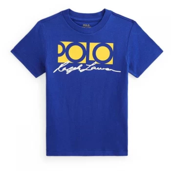 Image of Polo Ralph Lauren Polo Ralph Lauren Signature T Shirt - Active Royal