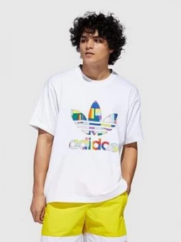 Image of Adidas Originals Pride T-Shirt - White
