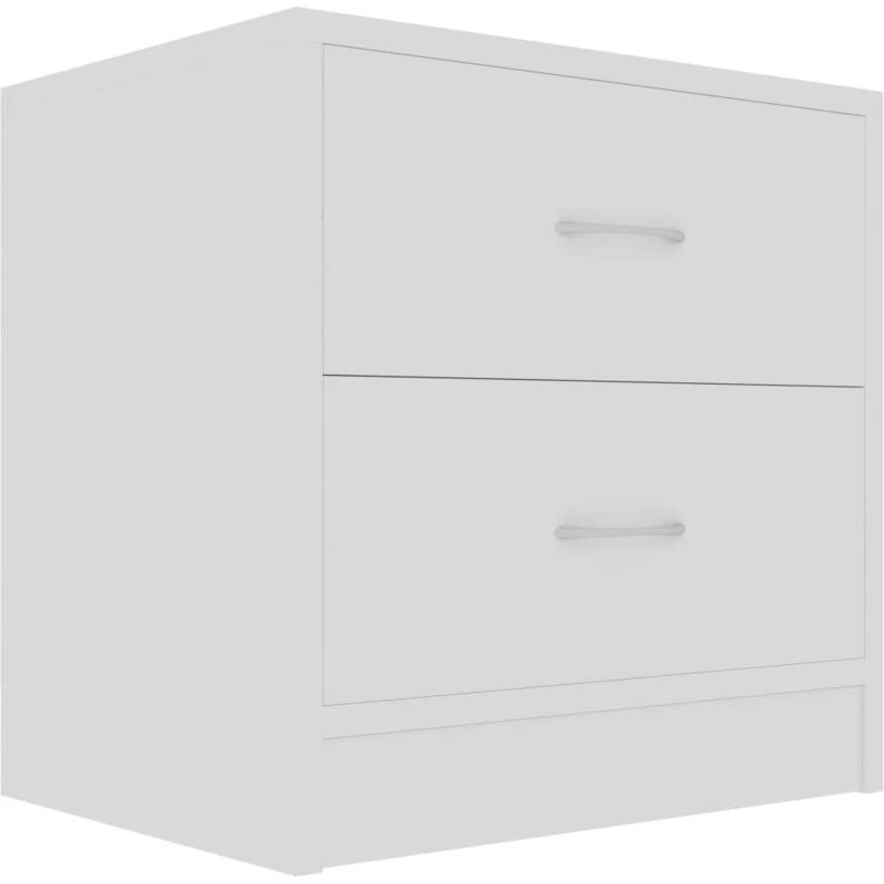 Image of VIDAXL Bedside Cabinet White 40x30x40cm Engineered Wood Vidaxl 801035