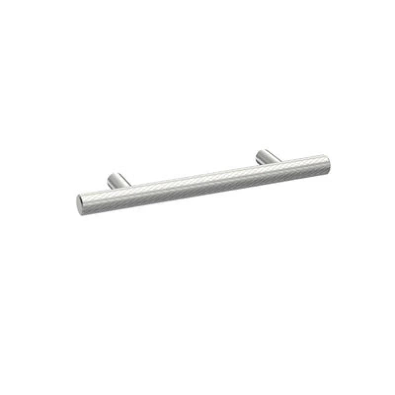 Image of Balterley Knurled Bar Furniture Handle 156mm 96mm CentresSatin Chrome Silver