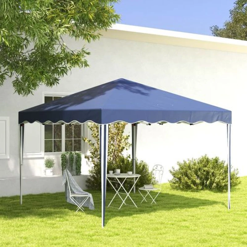 Image of Outsunny 3X3(m) Pop Up Gazebo - Blue 84C-263V04BU