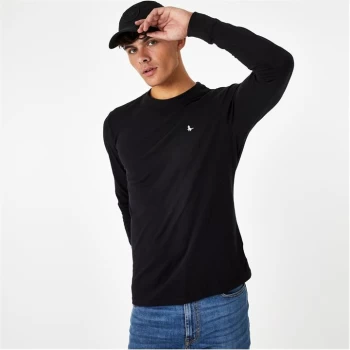 Image of Jack Wills Sandleford Long Sleeve T-Shirt - Black