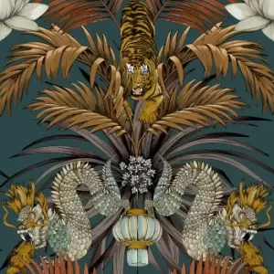 Image of Belgravia Decor Wilson Green Wallpaper