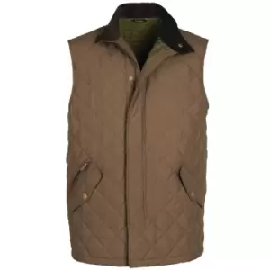Image of Barbour Mens Shoveler Gilet Dk Olive Medium