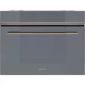 Image of Smeg Linea SF4104WVCPS WiFi Connected Built In Compact Electric Single Oven with added Steam Function - Silver - A+ Rated